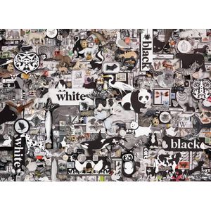 Cobble Hill Zwart wit dieren puzzel van 1000 stukjes