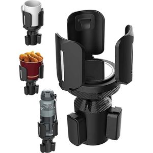 Expander Bekerhouder voor Auto - Stabiele en Kneedbare Bekerhouder voor Auto's met Compatibele Bodem - Zwart Car cup Holder