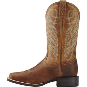 Ariat Round Up Western Boots - Rijlaarzen - B Powder Brown - Square Toe - Maat 37