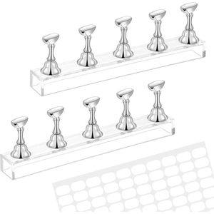Nagelstandaard voor Nageltips - Magnetische Acryl Houder voor Manicure Gereedschap