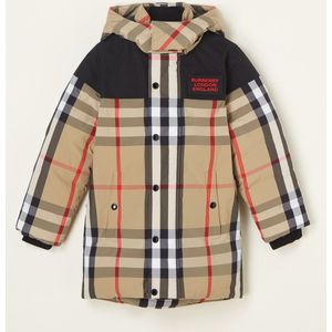 BURBERRY Chrissy gewatteerde jas met donsvulling en afneembare capuchon - Maat 152