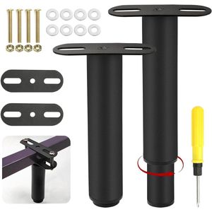 Bed Legs 18-33 cm Adjustable for Cupboard Sofa Bed Frame - Set of 2 Pieces