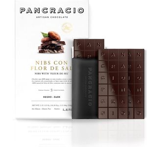 Pancracio - Pure chocolade - Nibs met Flor de Sal - 3-in-1 geschenkverpakking