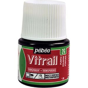 Glasverf - 26 Purple - Transparant - Pebeo Vitrail - 45 ml