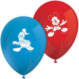 Mickey - 11 inch rode en gele ballonnen - 8 stuks