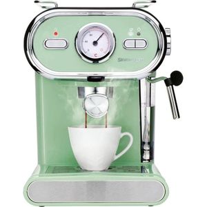 SILVERCREST® KITCHEN TOOLS Koffiezetapparaat pastel - Espressomachine - Pistonmachine - Vermogen: 1100 W - Waterreservoir: 1 L - Capaciteit: max. 2 kopjes