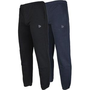 2-Pack Donnay - Joggingbroek met elastiek (Alec) - Sportbroek - Heren - Black/Navy (919) - maat 3XL