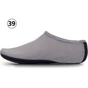 Livano Waterschoenen Voor Kinderen & Volwassenen - Aqua Shoes - Aquaschoenen - Afzwemschoenen - Zwemles Schoenen - Grijs - Maat 42