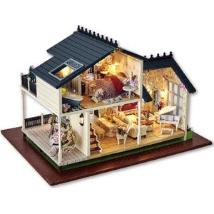 Premium Miniatuur XXL bouwpakket - Bouwpakket - Voor Volwassenen (14+) - Modelbouwpakket - DIY - Poppenhuis – incl. Led Licht en Muziek - Luxury Lavender
