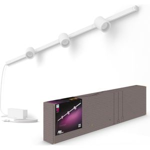 Philips Hue Perifo railverlichting muur - wit en gekleurd licht - 3-spots - wit - basisset