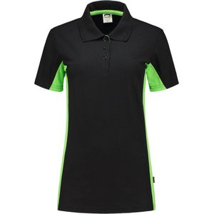 Tricorp Poloshirt Bicolor Dames 202003 Zwart-Lime - Maat 4XL