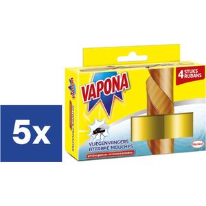 Vapona - Vliegenvangers natural - 5 x 4 (20) stuks