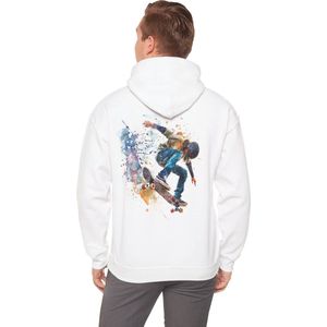 Hoodie Skater achterzijde wit M