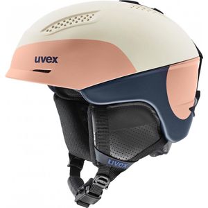 Uvex Ultra Pro skihelm - dames - roze/wit/blauw - maat 51-55 cm