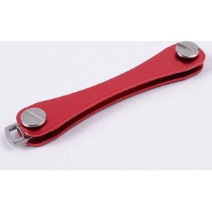 Multifunctionele Sleutelorganizer - Sleutelhouder Zakformaat - Flessenopener - Nagelschaar en Vijl - Minizakmes - & Meer - Rood