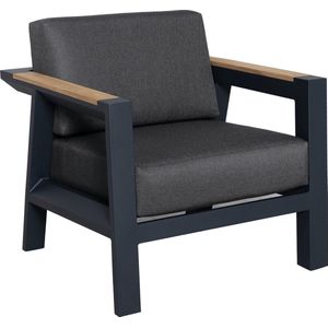 Victoria stoel bank loungeset 4 delig aluminium teak