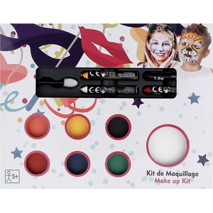 Schmink - Schminkset - Kinderen Make up Kit - Feest Versiering - Cadeau Idee - Inclusief sponsje - Waterbasis