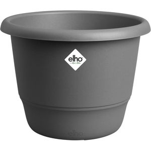 Elho Amiga Rond 35 - Bloempot voor Binnen & Buiten - 100% Gerecycled Plastic - Ø 34.5 x H 25.9 cm - Antraciet