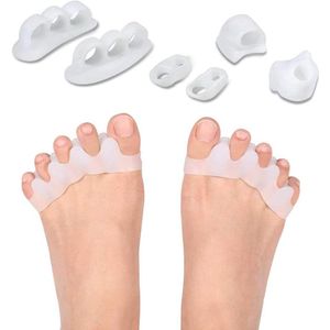 8 stks Teenseparators voor Pijnverlichting Hallux Valgus Crooked Toes en Overlap