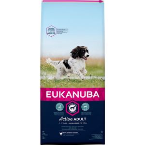 Eukanuba Dog Adult - Medium Breed - Kip - Hondenvoer - 12 kg