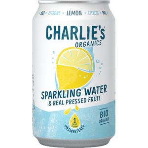 Charlie's Organics | Sparkling Water Lemon Bio | 12 x 33 cl