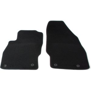 Automatten op maat - zwart velours - geschikt voor Opel Corsa D 2006-2014 - 2-Delig