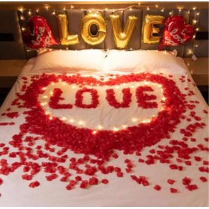 2000 Grote Rozenblaadjes - 4,5x4,5 cm - Rode Blaadjes - Romantische Rozenblaadjes - Valentijnsdag