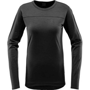 Haglöfs - Actives Merino II Q Roundneck - Thermoshirt Dames - XS - Zwart