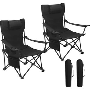 Rootz Ultimate Outdoor Klapstoel - Draagbare stoel - Verstelbare stoel - Duurzame 600D Oxford-stof - Lichtgewicht en compact - Inclusief bekerhouder - 58,5 cm x 88,5 cm x 83 cm (zittend), 101 cm x 70 cm x 83 cm (liggend)