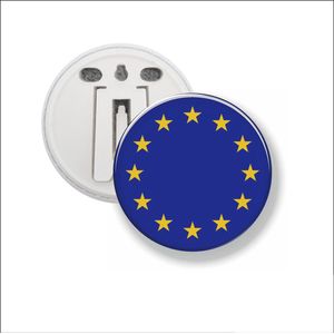 Button Met Clip 58 MM - Vlag Europa