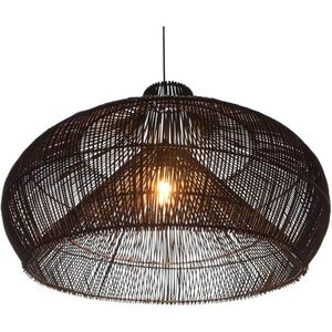 Handgemaakte Exclusieve Design hanglamp Roof Zwart Rotan lamp woonkamer Slaapkamer Ø 70 cm