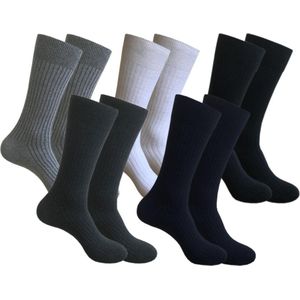 Classinn® Elegant geribbelde Heren sokken 39-42 - Multipack - 10 paar