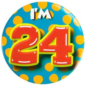 I'm 24 Button 24 Jaar 5,5cm