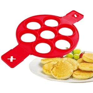 My Ninki ® Siliconen Kookvorm met Anti-aanbaklaag voor Perfecte Pannenkoeken en Eieren, 7 Gaten