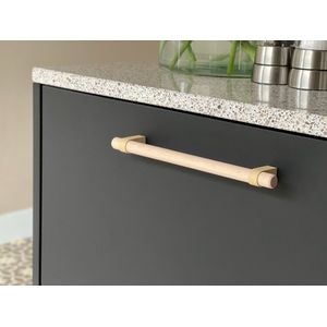 Hangreep Beige 192mm - Keuken handgreep - Handgreep Kast - Meubelgreep - Handgrepen keukenkastjes - Handgreep badkamer - Handgrepen keukenkastjes - Inclusief montageschroeven