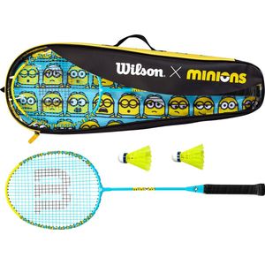 Wilson Minions 2.0 Badminton Set WR105710F2, Unisex, Blauw, rakiety do badmintona, maat: One size