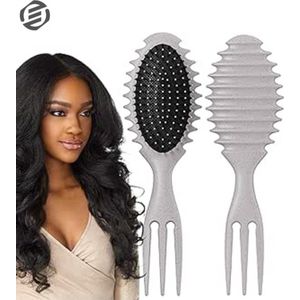Equivera Curl Defining Brush - Krulborstel - Krul Borstel - Krul Kam - Borstel Voor Krullend Haar