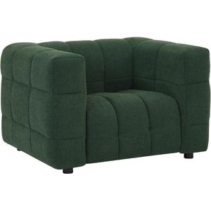 PASCAL MORABITO Fauteuil van groene boucléstof LERICI van Pascal Morabito L 106 cm x H 72 cm x D 89 cm