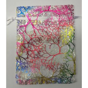 Organza zakjes - Mooi - 9 x 12 cm - 20 stuks – Prachtig – Delicaat – Snoep – Sieraden – Kleine cadeautjes – Decoratie – Feesten – Geschenkjes – REGENBOOG - R 9x12