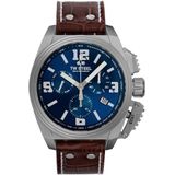 TW Steel TW1113 Canteen Swiss Movement Steel Chrono Bruin Leer 46mm