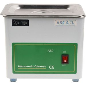 A80 - Ultrasone reiniger - 50 Watt - 0.7 Liter Inhoud - 110V/220V - 50 Hz - 40 kHz - Ultrasonic Cleaner