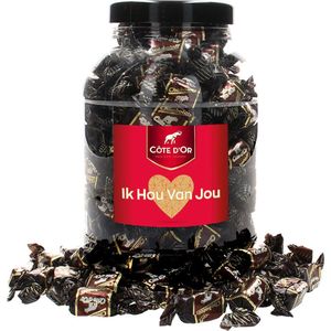 Côte d'Or Chokotoff chocolade ""Ik Hou Van Jou"" - pure chocolade met toffee - 1600g