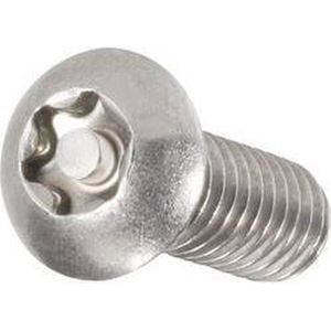 TOOLCRAFT 888791 Lenskopschroeven M6 25 mm Torx met pin RVS A2 10 stuk(s)