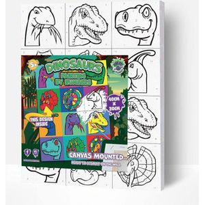 LANNOO CREATIVE SETS - Dinosaur Pop Art Paint By Numbers