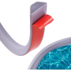 Siliconen waterstopper - douche waterblokkering - 200 cm - grijs