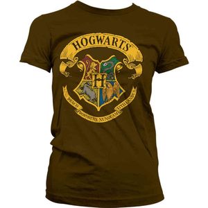 Harry Potter Dames Tshirt -M- Hogwarts Crest Zwart