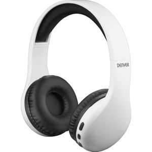 Denver Bluetooth Koptelefoon - Draadloze Over-Ear Koptelefoon - BTH240 - Wit