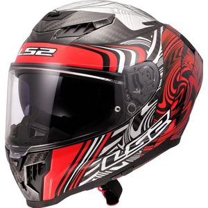 LS2 FF807 Dragon Enthum Rood Integraalhelm - Maat M - Helm