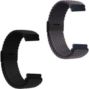 2 Braided Nylon Watch Straps Adjustable Braided Loop Bands for Men and Women Quick Release Replacement Smartwatch Straps Woven Sport Watch Band 22mm by UILYNIU