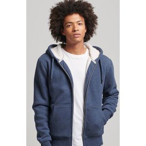 Superdry Heren Trui Essential hoodie met rits en borgvoering